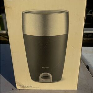 Breville Portable Wine Chiller in Black and Silver